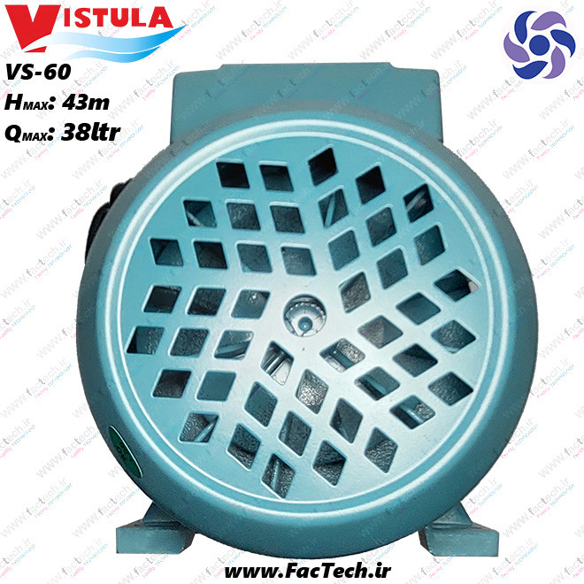 پمپ نیم اسب خانگی ویستولا VS60 محیطی کم صدا هد 45متر دبی 38 لیتر