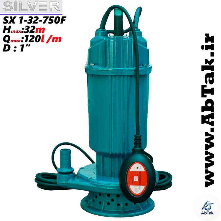 پمپ کفکش 32 متری سیلور سیم پیچ مس فلوتر دار