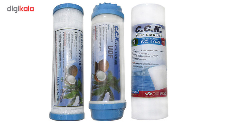 فیلتر دستگاه تصفیه آب خانگی C.C.K بسته سه عددی